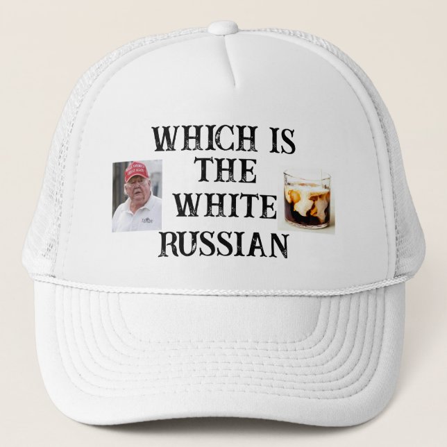 Boné Trump/White Trucker Hat Russo (Frente)