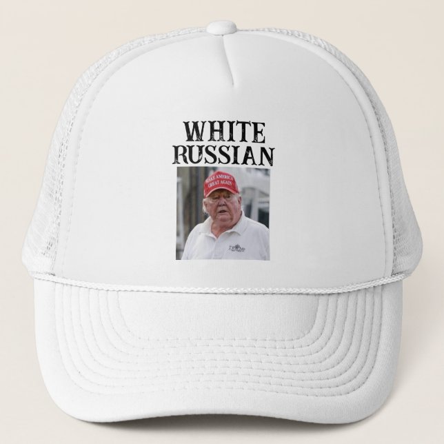 Boné Trump/White Trucker Hat Russo (Frente)