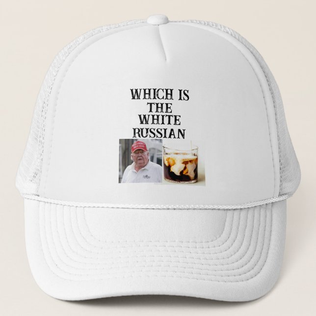 Boné Trump/White Trucker Hat Russo (Frente)