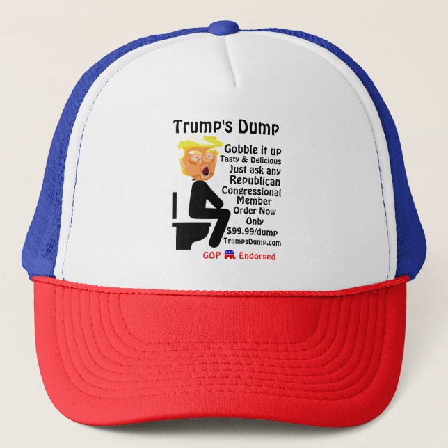 Boné Trump's Dump Trucker Hat (Frente)
