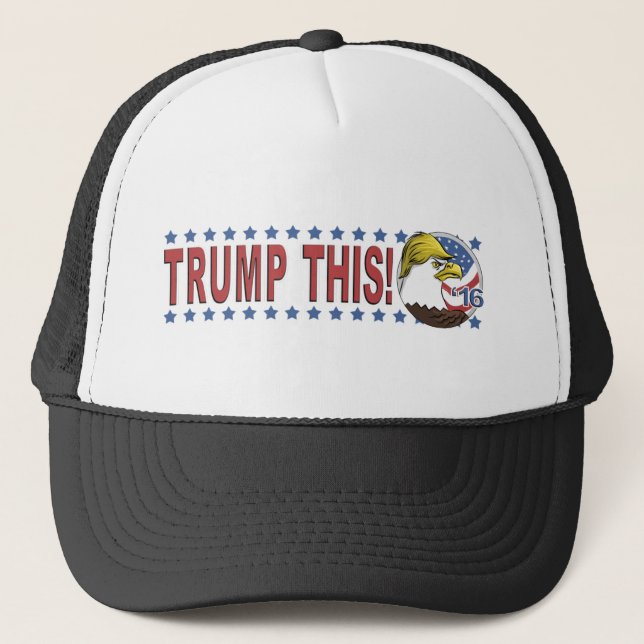 Boné Trunfo esta não assim águia americana (Frente)