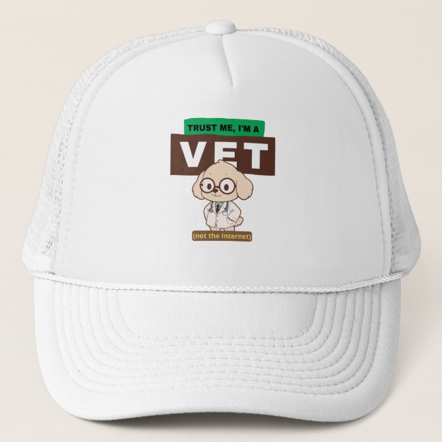 Boné Trust Me, I’m a Vet (Not the Internet)–Vet Design (Frente)