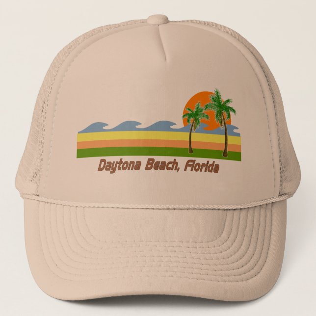 Boné Tshirt RETRO de Daytona Beach Florida (Frente)