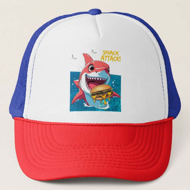 Boné Tubarão Snack Attack – Chapéu de Verão (Frente)
