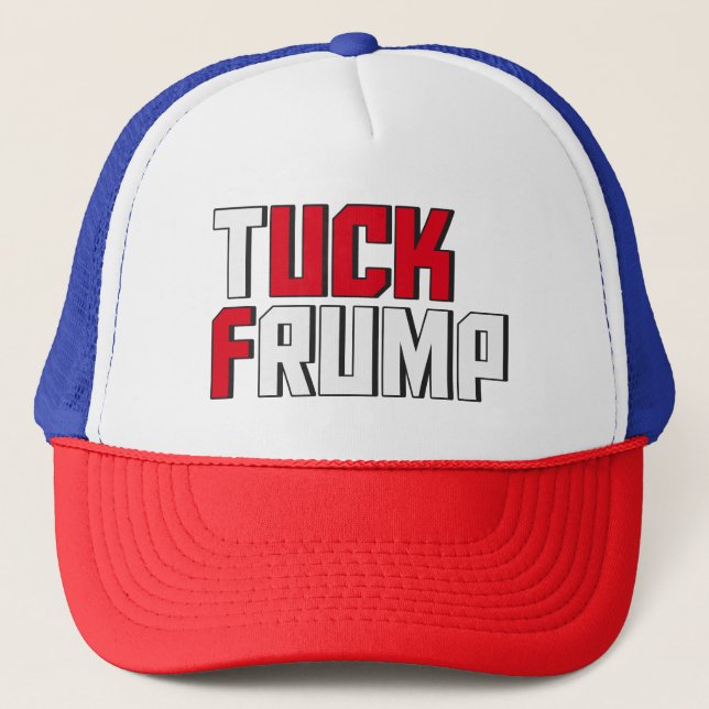Boné Tuck Frump Funny Anti Donald Trump Worldplay (Frente)