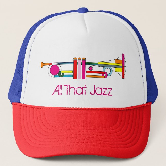 Boné TUDO AQUELE JAZZ TRUMPET Trucker Hat (Frente)