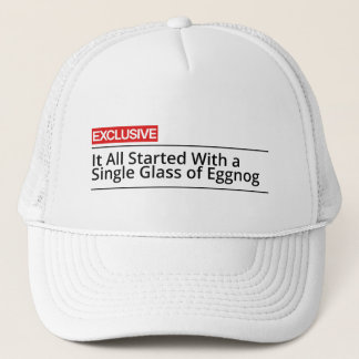 Boné Tudo começou com um único copo de eggnog