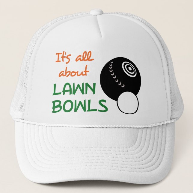 Boné Tudo sobre o Lawn Bowls (Frente)