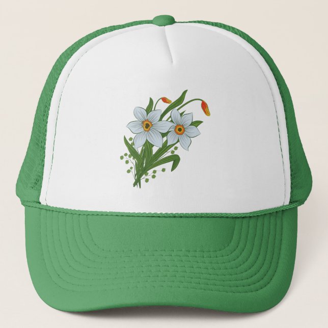 Boné Tulipas e Flores de Narcisos (Frente)