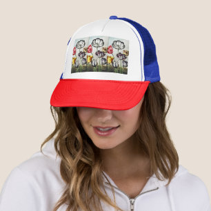 Boné Túlipas Multicolor no Estilo Regência Temperamenta