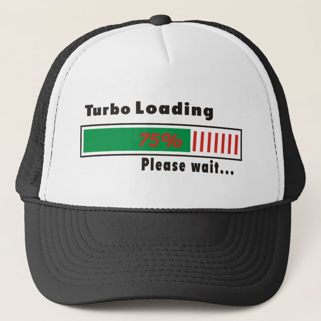 Boné Turbo que carrega por favor espera (Frente)
