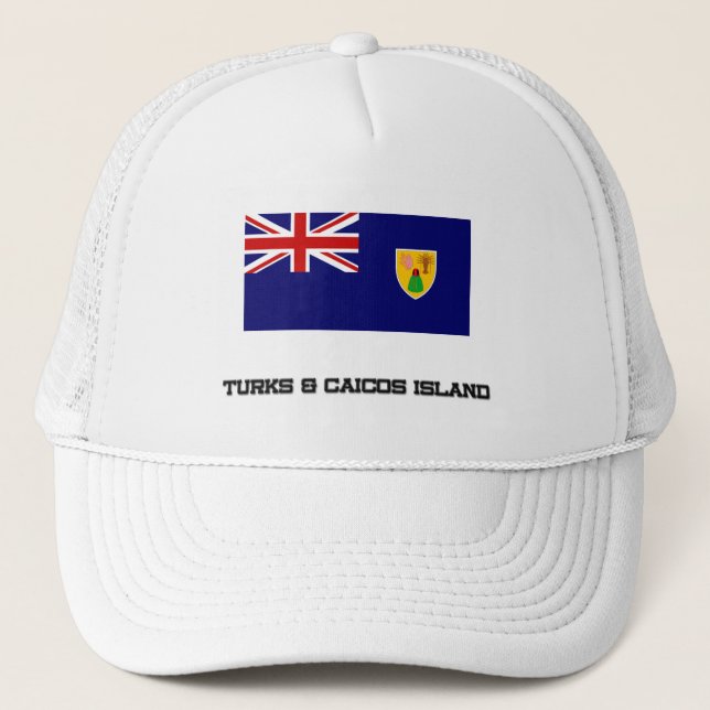 Boné Turcos & bandeira da ilha de Caicos (Frente)