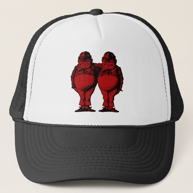 Boné Tweedle Dee e Tweedle a suficiência vermelha (Frente)