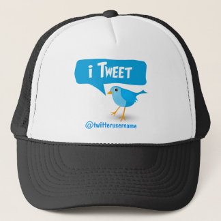 Boné Twitter no iTweet - Chapéu Azul de Pássaro