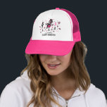 Boné Última Rodeo Cowgirl Diversão Nash Bash Bacheloret<br><div class="desc">Coloque-se no estilo! Este divertido camionista de festa de solteira Nash Bash "Last Rodeo" que é o acessório perfeito para a vaquinha - fofo,  confortável e pronto para a grande noite da noiva.</div>