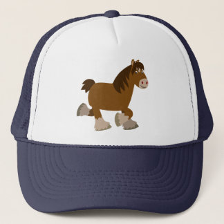 Boné Um belo desenho animado lança chapéu de cavalo