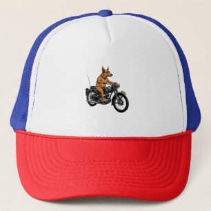 Boné Um Cachorro Legal Andando de Motocicleta