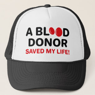 Boné Um Doador De Sangue Salvou Minha Vida