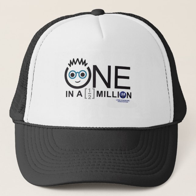 Boné Um em um logotipo de meio milhão - Trucker Hat (Frente)