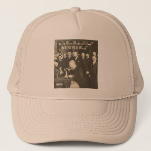 Boné Um fio feito de vidro técnico humorístico