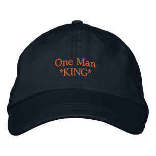 Boné Um Homem Rei Tampo Personalizado Visor Cap