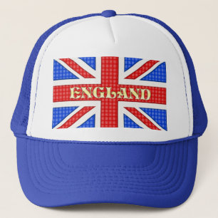 Boné Uma bandeira de bandeira da Union Jack texturizada