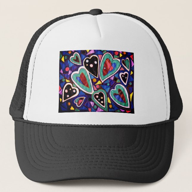 Boné Uma coleção de corações (Frente)