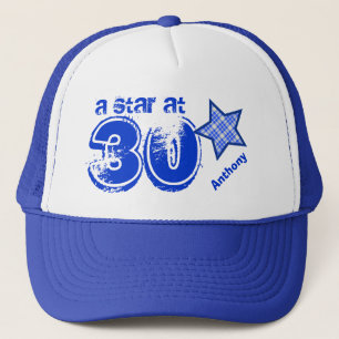 Boné Uma estrela trinta no nome feito sob encomenda V25