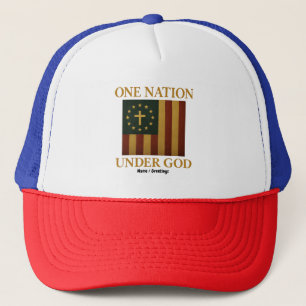 Boné Uma Nação Sob Deus Bandeira Patriótica Cristã