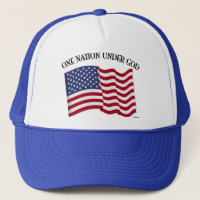 Uma nação sob Deus com bandeira dos EUA
