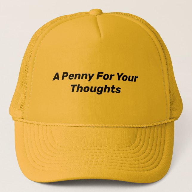 BONÉ UMA PENA PARA OS SEUS PENSAMENTOS (Frente)