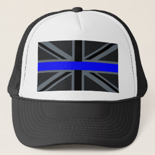 Boné Uma tomada fina de união de linha azul