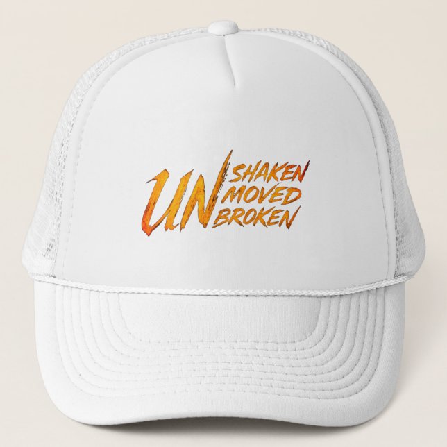 Boné UNshaken. UNmoved. UNbroken – Unbreakable Mindset  (Frente)