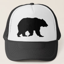 Urso Chapéu Silhueta de Urso Pardo