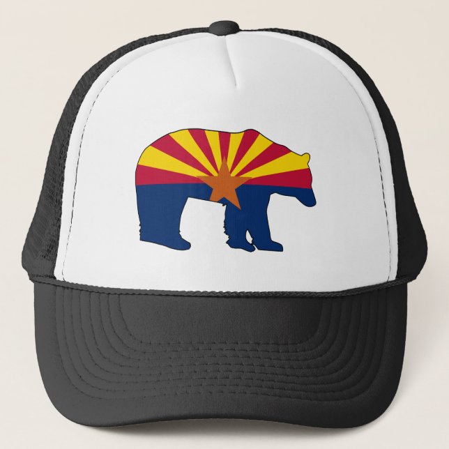 Boné Urso da Bandeira do Arizona (Frente)