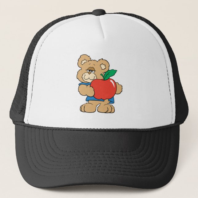 Boné Urso de Maçã dos Dias de Escola (Frente)