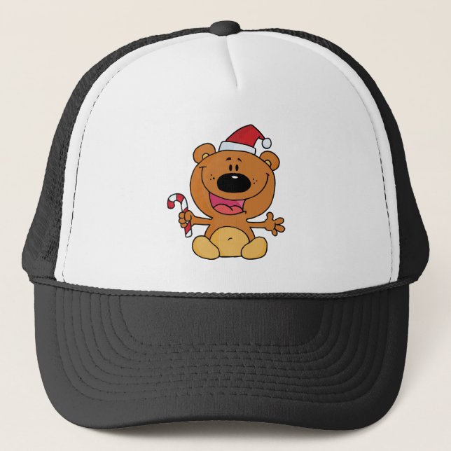 Boné Urso de papais noeis com Caneta Doce (Frente)