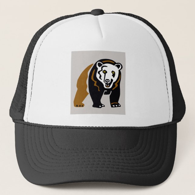 Boné Urso Gráfico GRIZZLY - Amante de os animais - Natu (Frente)