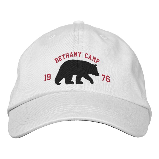 Boné Urso Negro com Texto Personalizável (Frente)