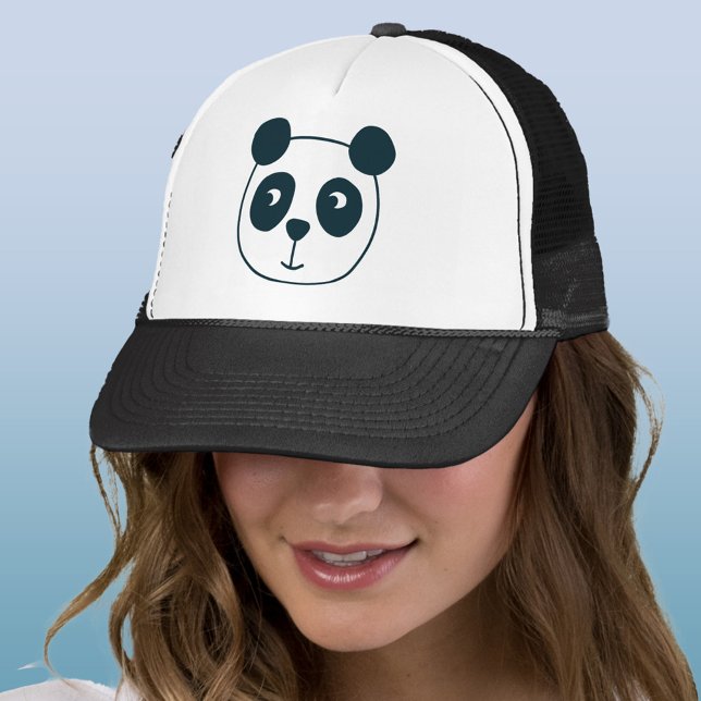 Boné Urso Panda Bonito (Fun kawaii panda bear trucker hat)