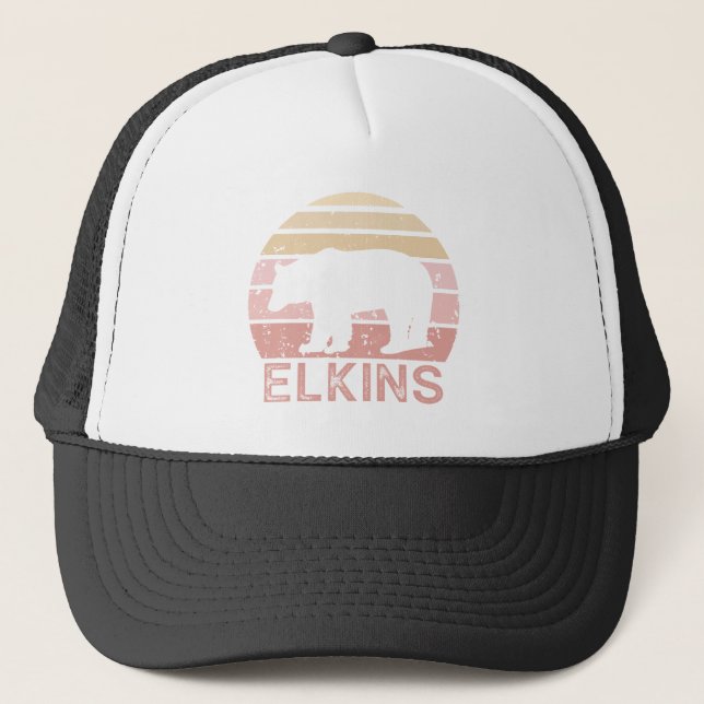 Boné Urso Retro de Elkins West Virginia (Frente)
