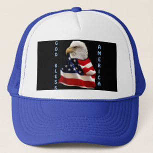 Boné USA Bald Eagle & US Flag USA FOREVER Hat