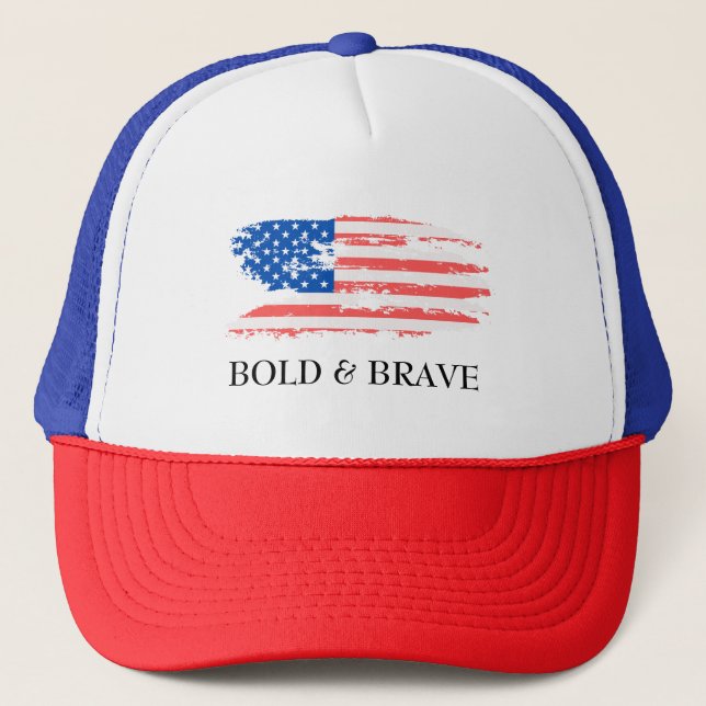BONÉ USA FLAG BOLD & BRAVE HAT (Frente)