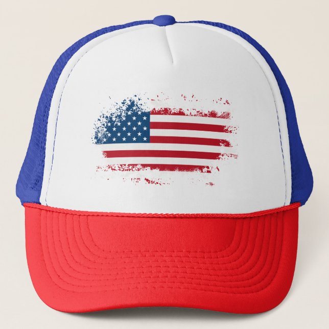 Boné USA Flag Trucker Hat (Frente)