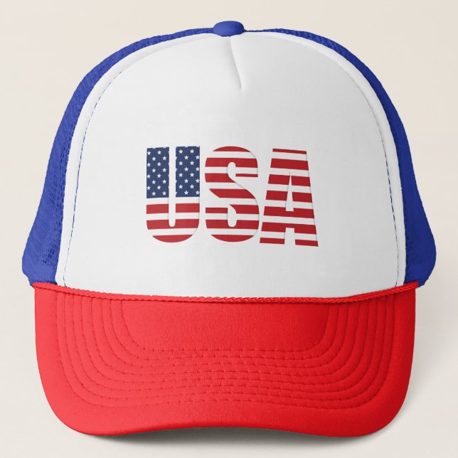 Boné USA Flag Trucker Hat (Frente)