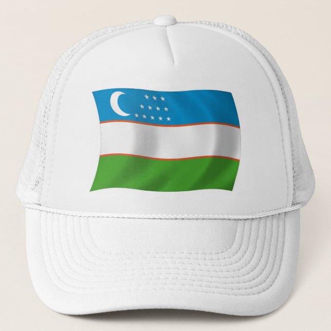 Boné Usbequistão Flag Hat (Frente)