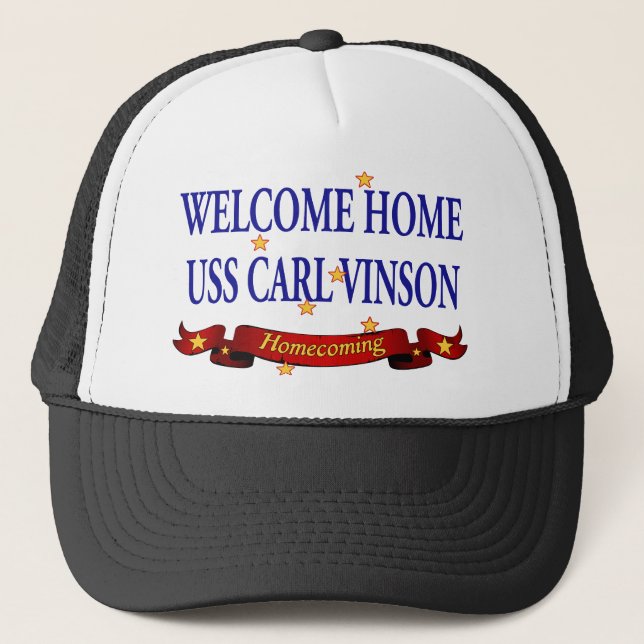 Boné USS Carl Vinson Home bem-vindo (Frente)