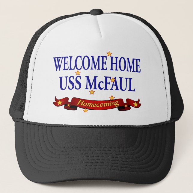 Boné USS Home bem-vindo McFaul (Frente)