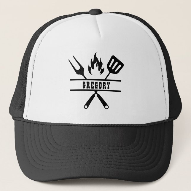 Boné Utensílio Grillmaster Nome Personalizado  (Frente)