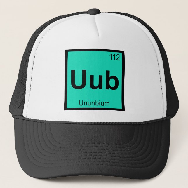 Boné Uub - Química do Ununbium Tabela Periódica Element (Frente)